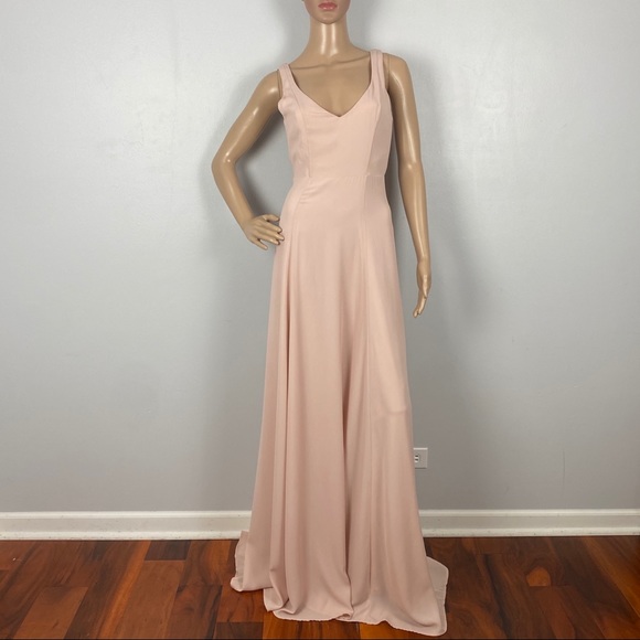 SHOW ME YOUR MUMU PINK V-NECK MAXI DRESS - Picture 2 of 11